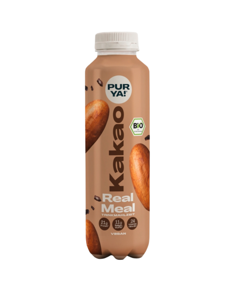 PURYA! Bio Trinkmahlzeit Real Meal, Flasche - Kakao 2.0