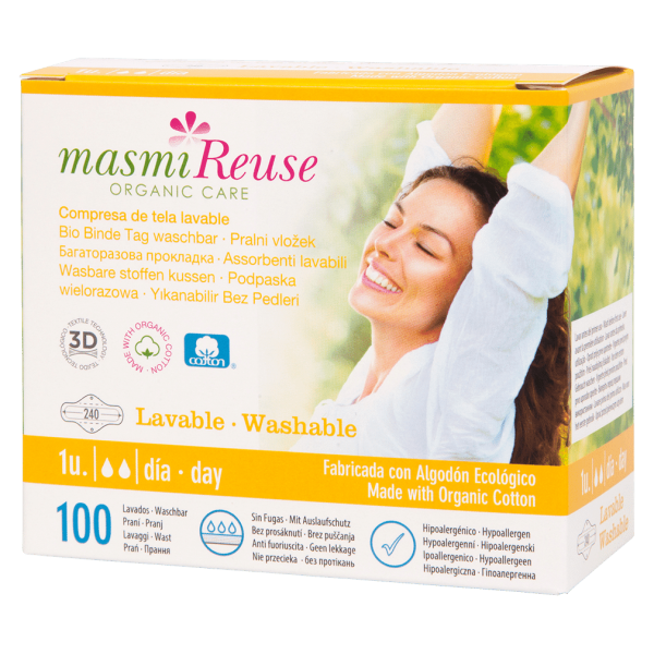 Masmi Organic Care Bio Binde Tag waschbar