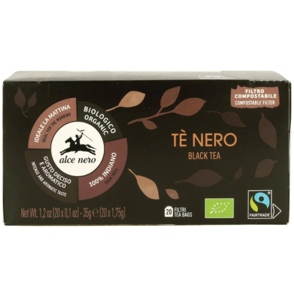 Alce Nero Bio Schwarzer Tee, 20 Teebeutel
