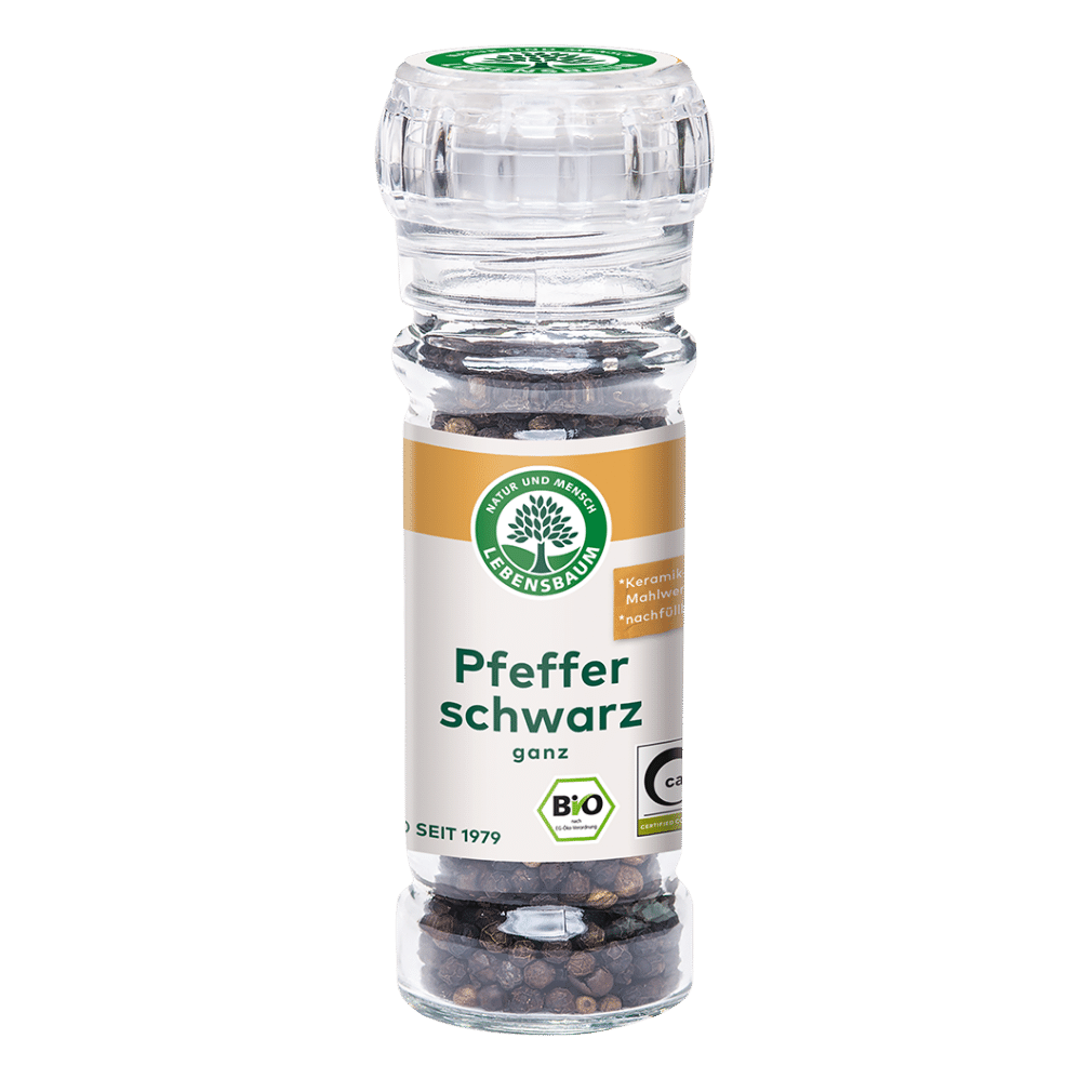 Bio Pfeffer schwarz, ganz