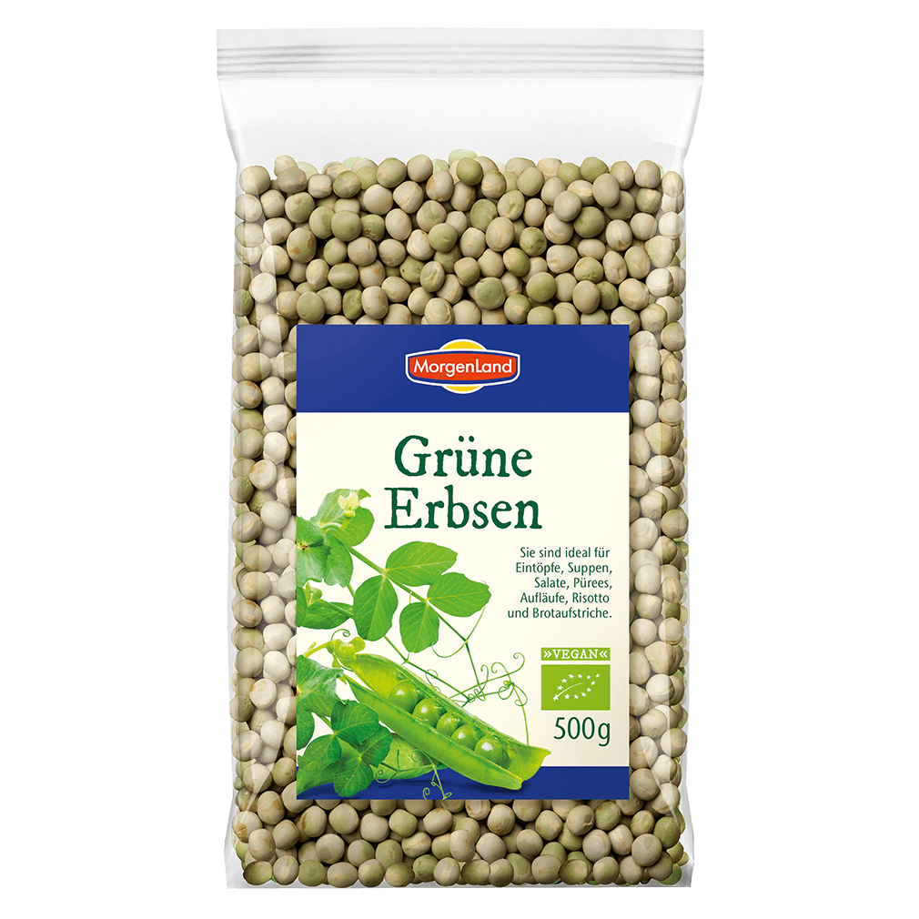 Bio Grüne Erbsen