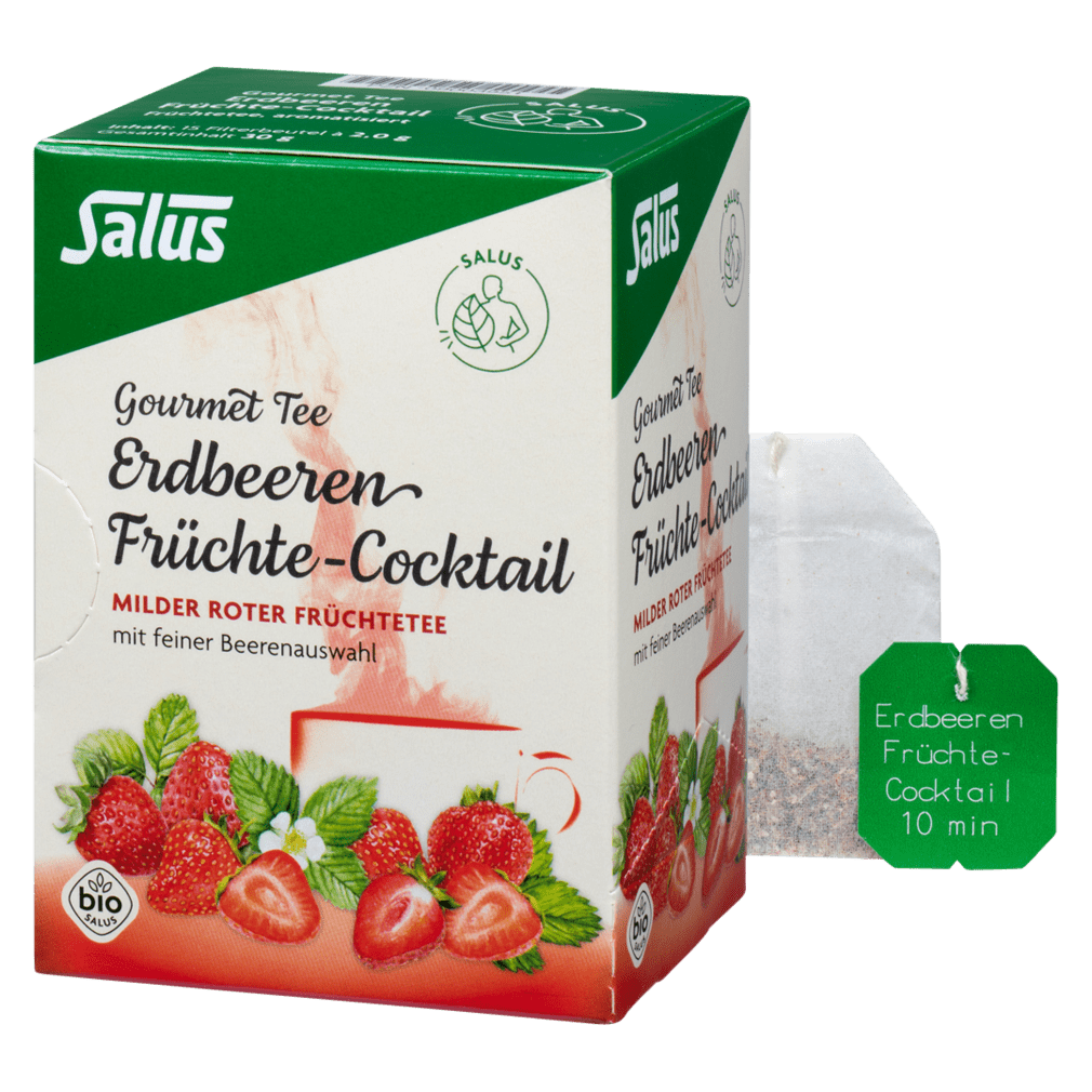 Bio Erdbeeren Früchte Cocktail, 15 Teebeutel