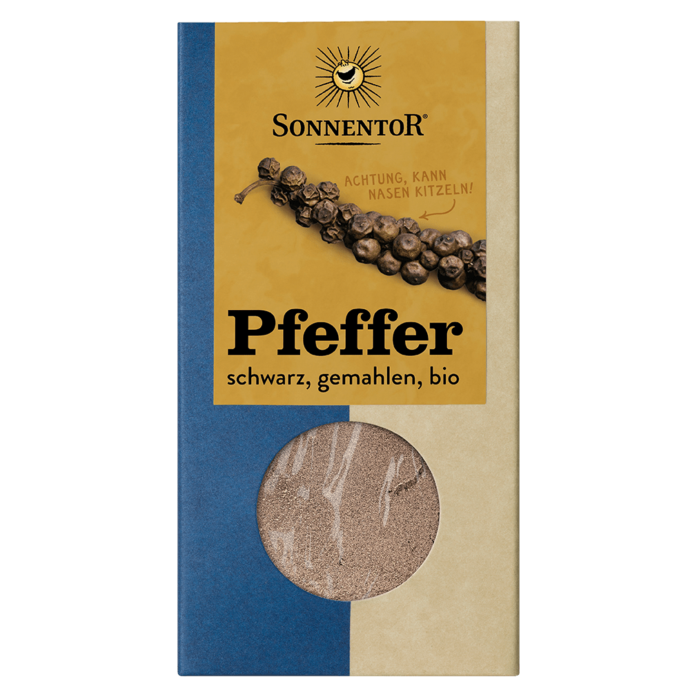 Bio Pfeffer schwarz gemahlen