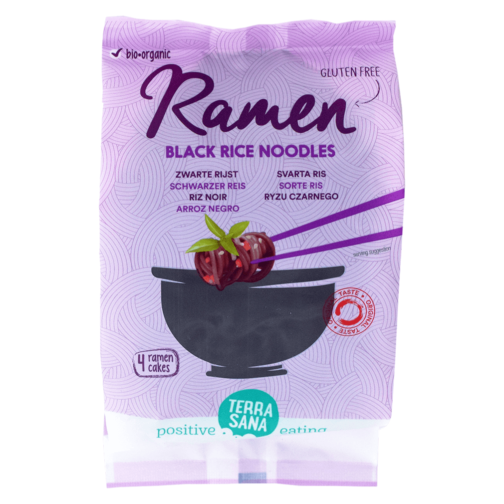 Bio Ramen Nudeln, schwarzer Reis